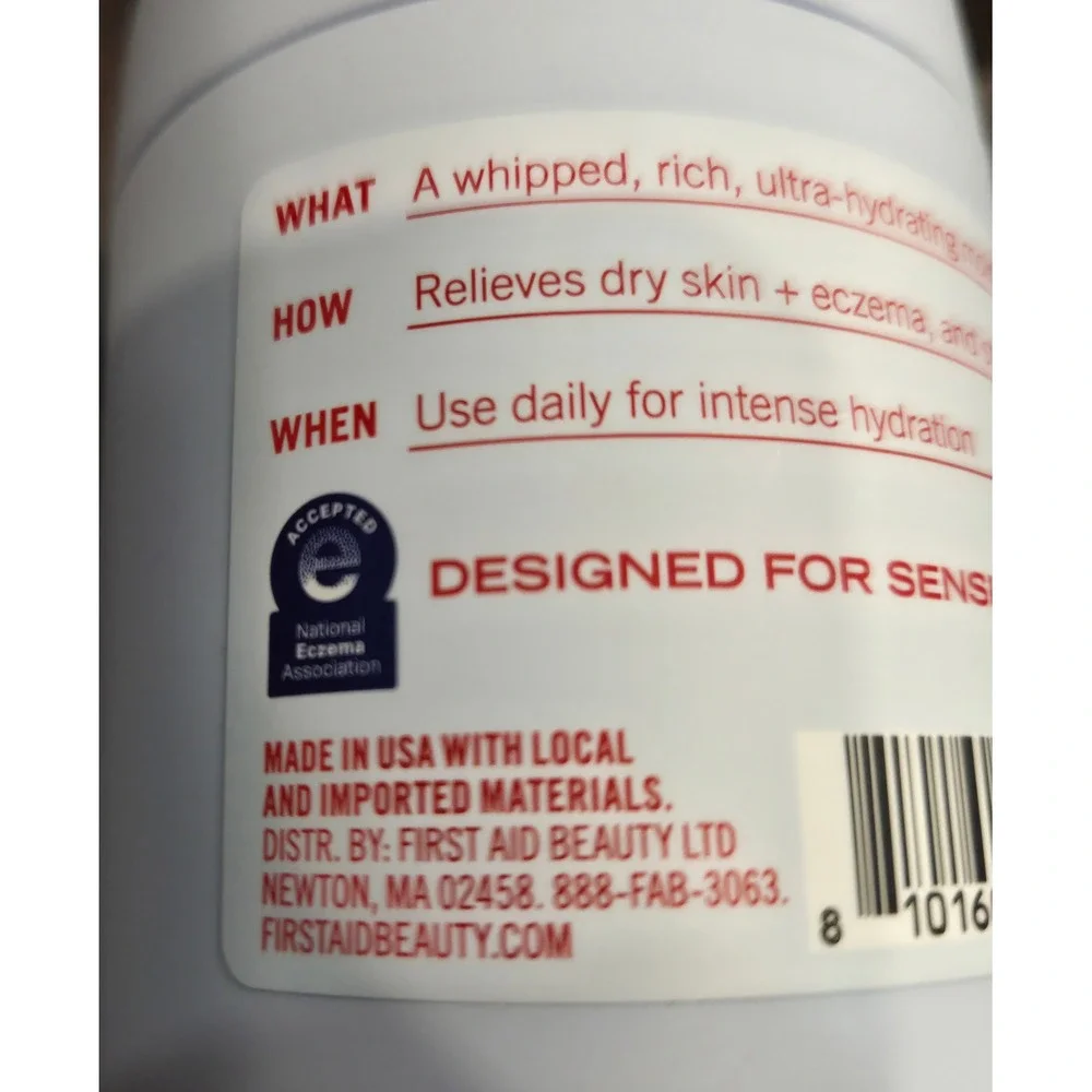 First Aid Beauty Ultra Repair Cream Intense Hydration 6oz Jar Sensitive Skin‎
